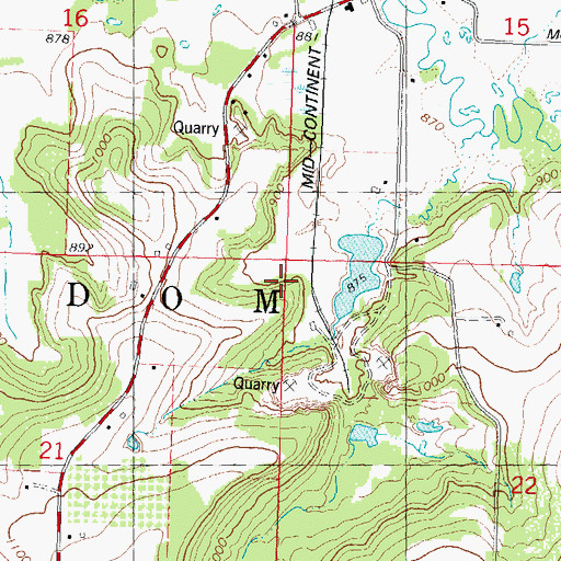 Topographic Map of Town of Freedom, WI
