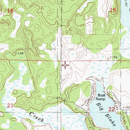 Topographic Map of Town of Georgetown, WI