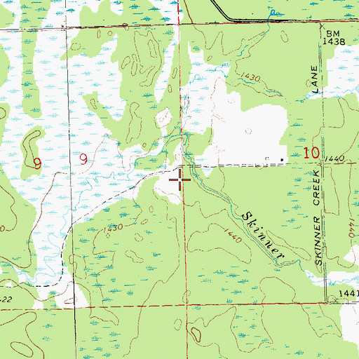 Topographic Map of Town of Georgetown, WI