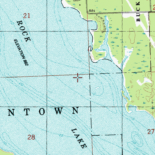 Topographic Map of Town of Germantown, WI