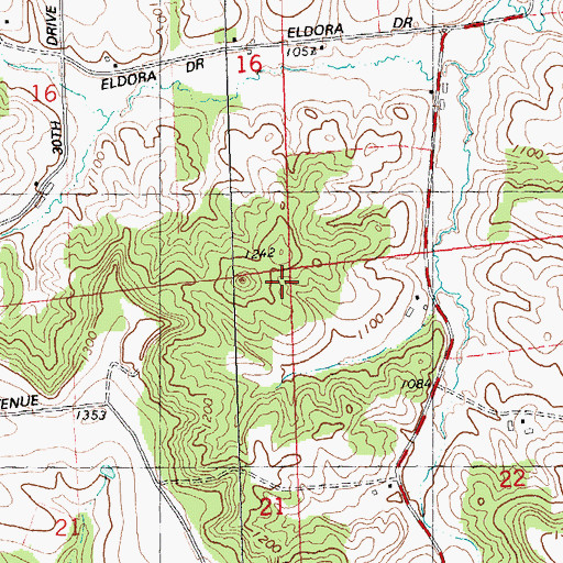 Topographic Map of Town of Glendale, WI