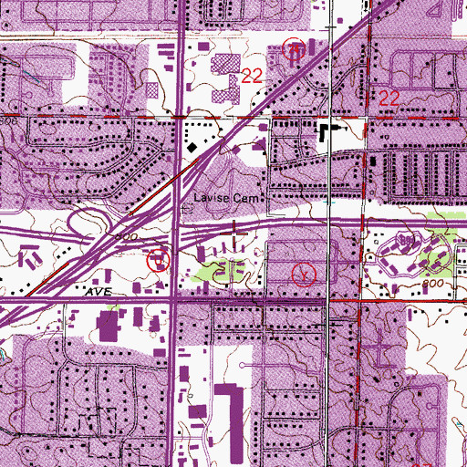 Topographic Map of City of Greenfield, WI
