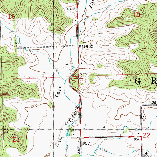 Topographic Map of Town of Greenfield, WI
