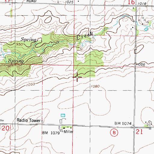 Topographic Map of Town of Green Lake, WI