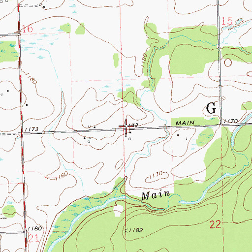Topographic Map of Town of Grow, WI