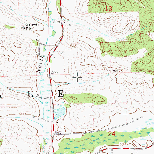 Topographic Map of Town of Hale, WI