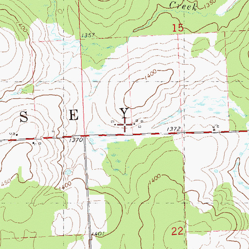 Topographic Map of Town of Halsey, WI