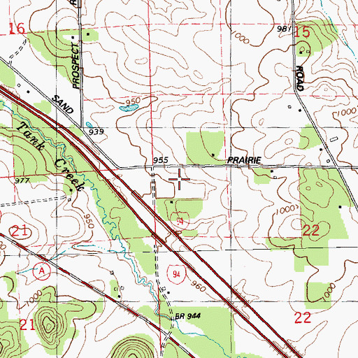 Topographic Map of Town of Hixton, WI
