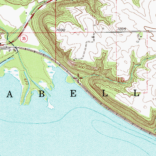 Topographic Map of Town of Isabelle, WI