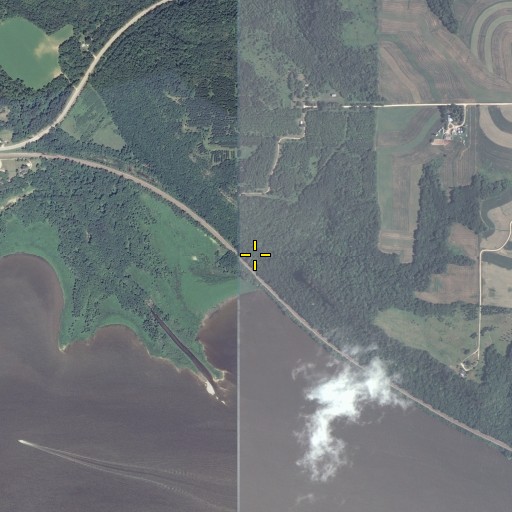 Aerial/Satellite Image of Town of Isabelle, WI