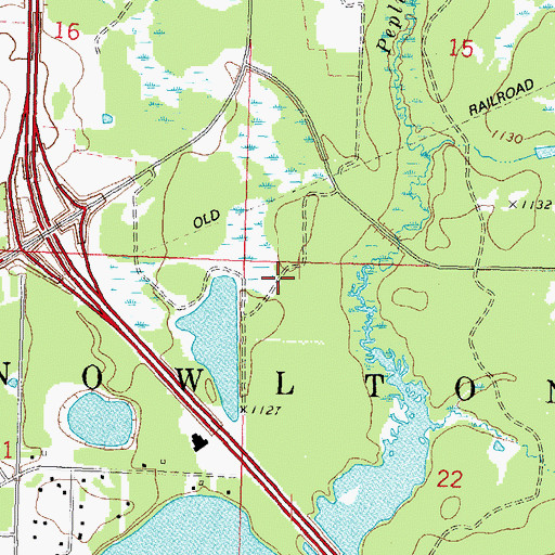 Topographic Map of Town of Knowlton, WI