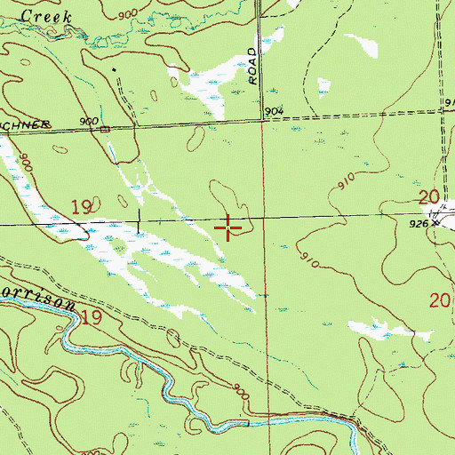 Topographic Map of Town of Komensky, WI