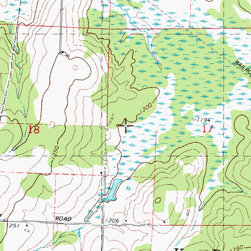 Topographic Map of Town of Kronenwetter (historical), WI