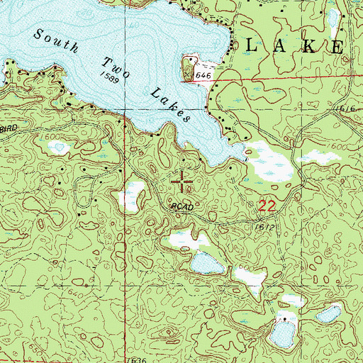 Topographic Map of Town of Lake Tomahawk, WI