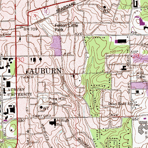 Topographic Map of Ebenezer Missionary Baptist Church, AL