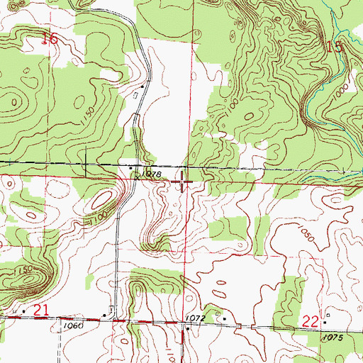 Topographic Map of Town of Lanark, WI