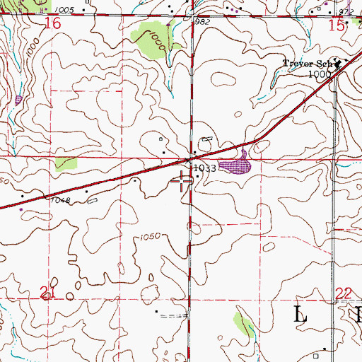 Topographic Map of Town of Linn, WI