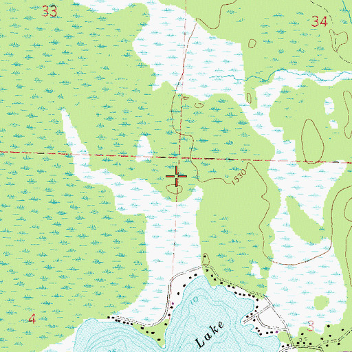 Topographic Map of Town of Little Rice, WI
