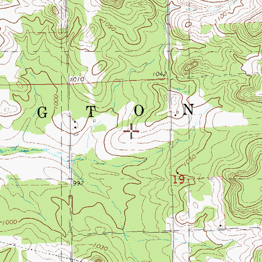Topographic Map of Town of Ludington, WI