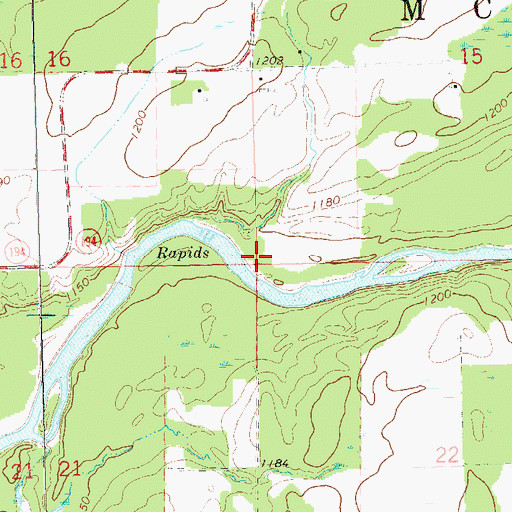 Topographic Map of Town of McKinley, WI