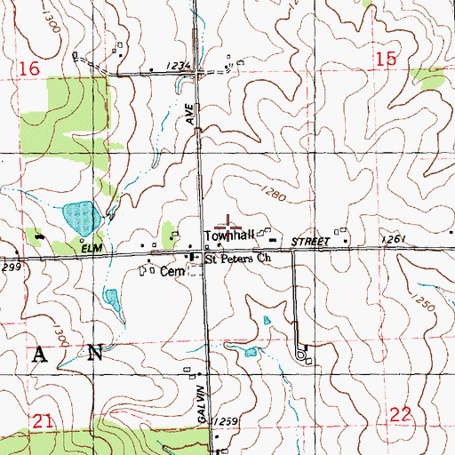 Topographic Map of Town of McMillan, WI