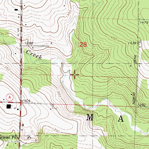 Topographic Map of Town of Maine, WI