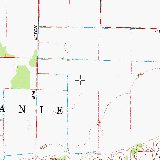 Topographic Map of Town of Mazomanie, WI