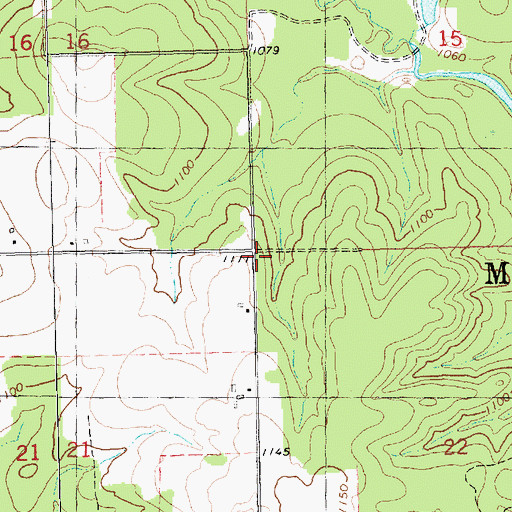 Topographic Map of Town of Mead, WI