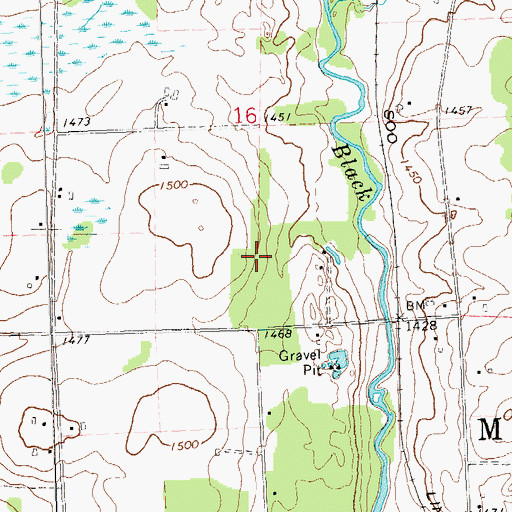 Topographic Map of Town of Medford, WI