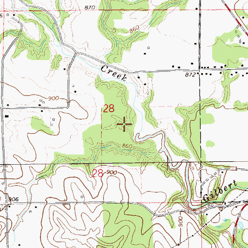 Topographic Map of Town of Menomonie, WI