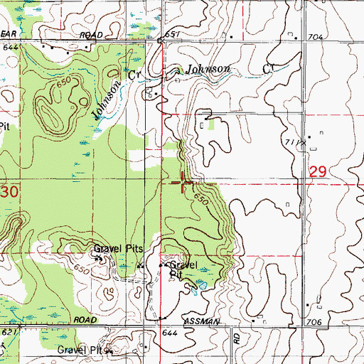 Topographic Map of Town of Mishicot, WI