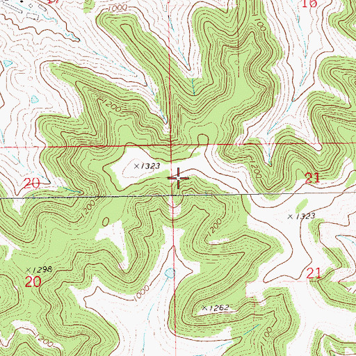 Topographic Map of Town of Montana, WI