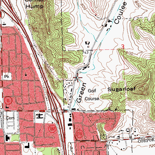Topographic Map of City of Onalaska, WI