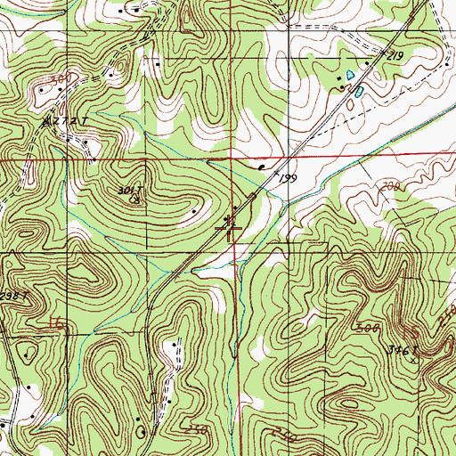 Topographic Map of Sacrifice Church, AL