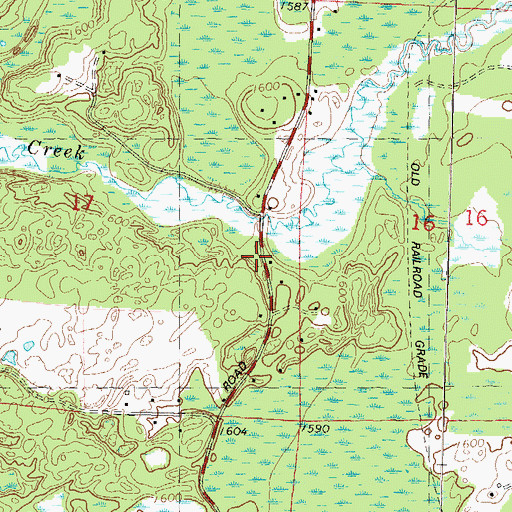 Topographic Map of Town of Pine Lake, WI
