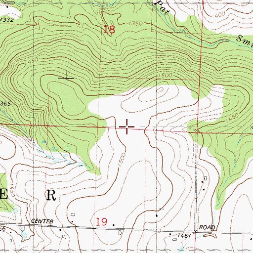 Topographic Map of Town of Pine River, WI