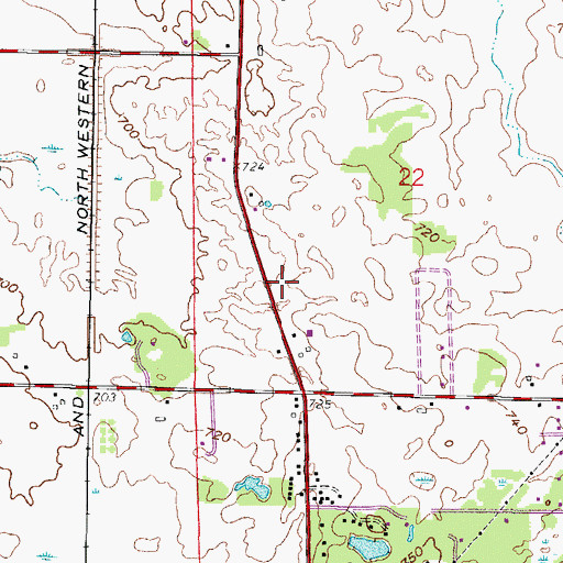 Topographic Map of Village of Pleasant Prairie, WI
