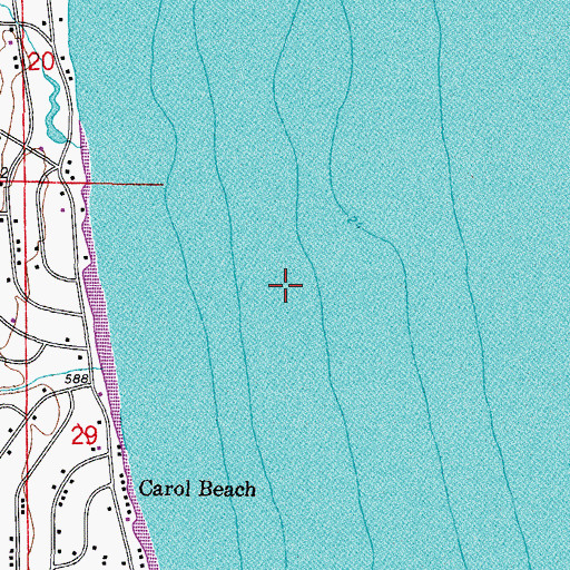 Topographic Map of Town of Pleasant Prairie (historical), WI