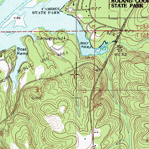 Topographic Map of Sakti Hata, AL