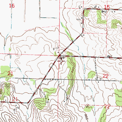 Topographic Map of Town of Plymouth, WI