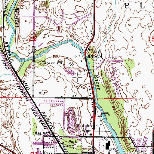 Topographic Map of Town of Plymouth, WI