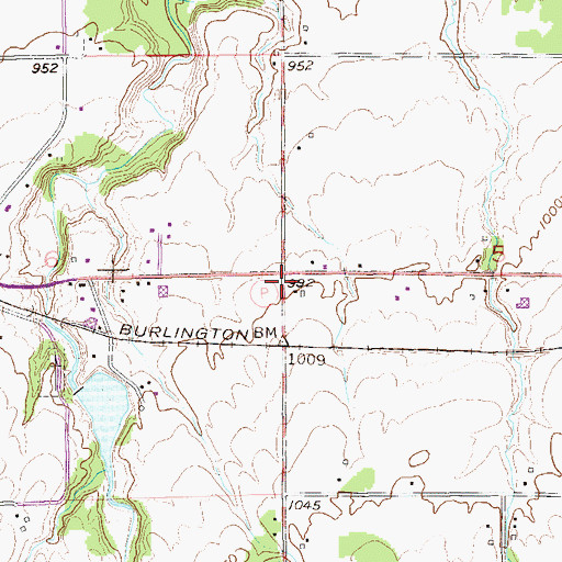 Topographic Map of Village of Poplar, WI