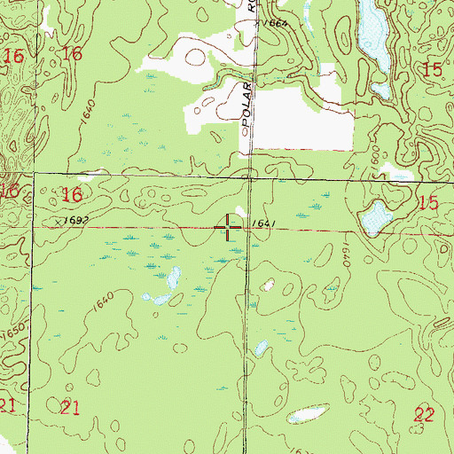 Topographic Map of Town of Price, WI