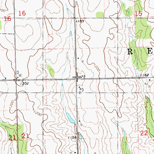 Topographic Map of Town of Reseburg, WI