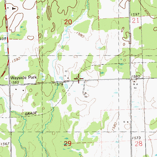 Topographic Map of Town of Rib Lake, WI