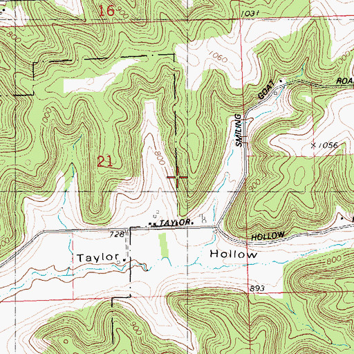 Topographic Map of Town of Richwood, WI