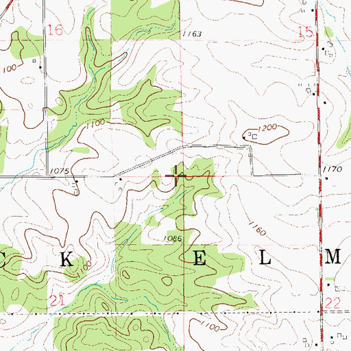 Topographic Map of Town of Rock Elm, WI