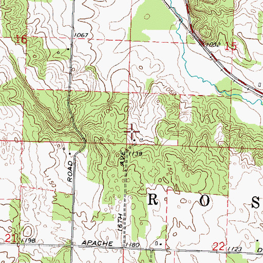 Topographic Map of Town of Rose, WI