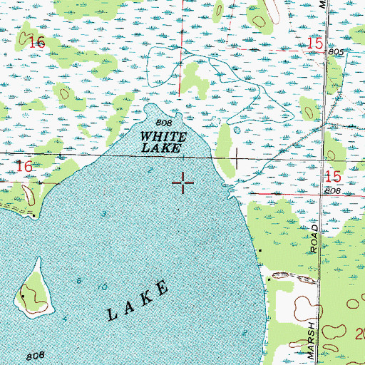 Topographic Map of Town of Royalton, WI