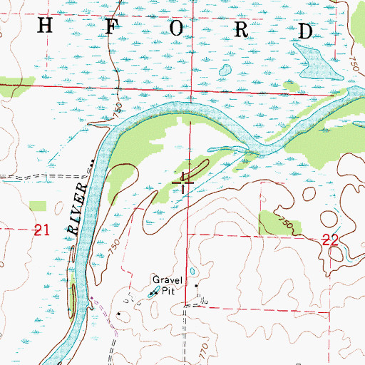 Topographic Map of Town of Rushford, WI